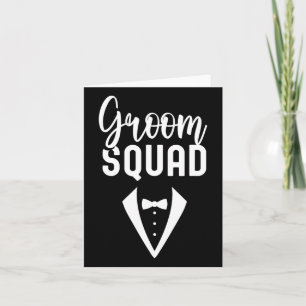 Carte Groom Squad dit Mariage de la fête Bachelor 3