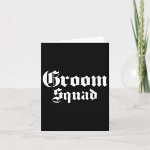 Carte Groom Squad Old School - Bachelor Party - Mariage