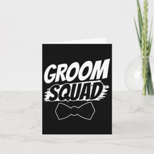 Carte Groom Squad Party dit Bachelor Mariage