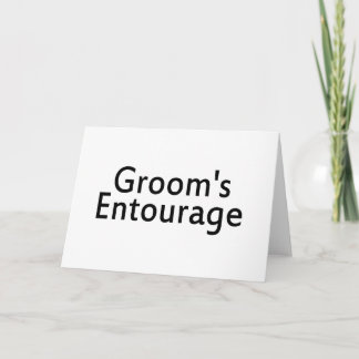 Carte Grooms Entourage Black