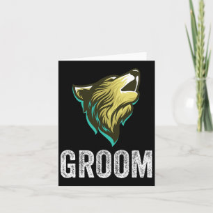 Carte Grooms Wolf Bachelor Mariage Groomsmen Team Party
