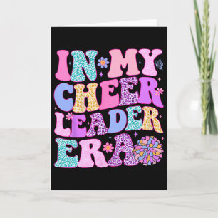 Carte Groovy à l'époque de mon chef de pom-pom girls de