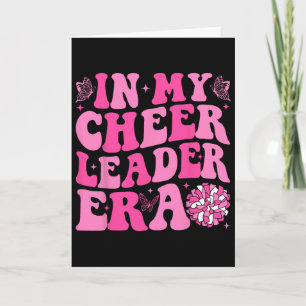 Carte Groovy à l'époque de mon chef de pom-pom girls Fem