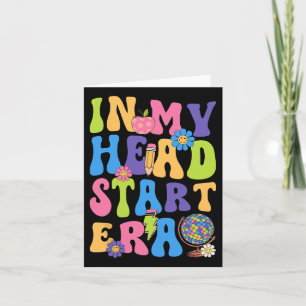 Carte Groovy dans mon époque Head Start Headstart Premie