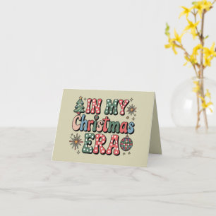 Carte Groovy Dans Mon Ère De Noël Drôle Enseignant