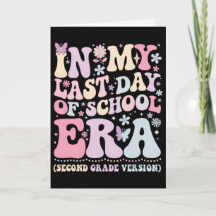 Carte Groovy de ma dernière journée d'école à l'époque d