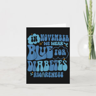 Carte Groovy En Novembre Nous Portons Du Bleu Pour La Se
