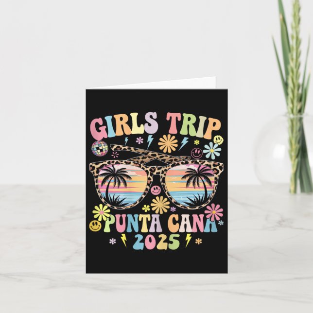 Carte Groovy Girls Trip Punta Cana 2025 Été Correspondan (Devant)