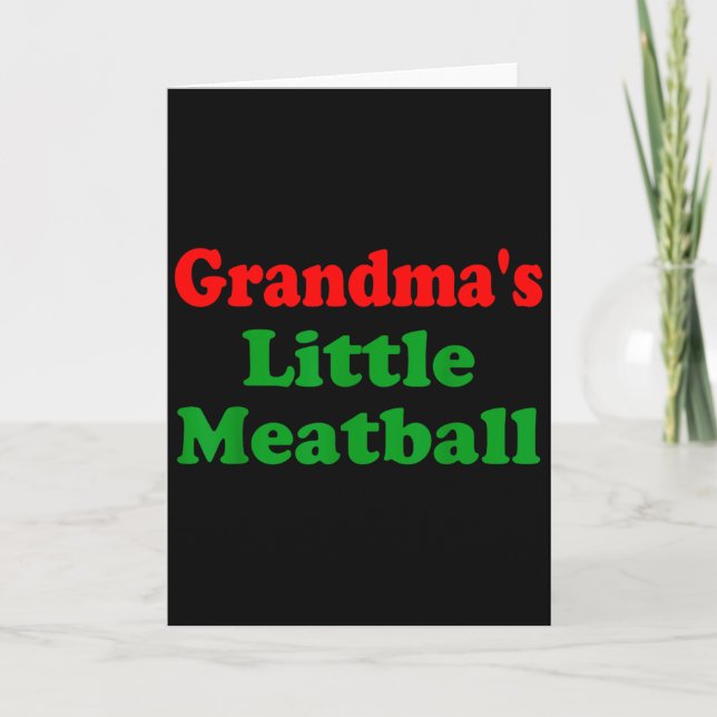 Carte Groovy Grandmas Little Meatball Drôle de famille i (Devant)