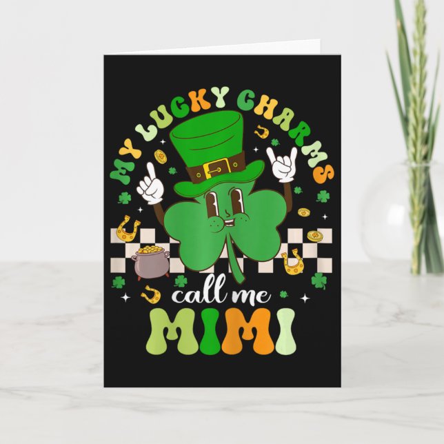 Carte Groovy My Lucky Charms m'appelle Mimi St Patrick D (Devant)