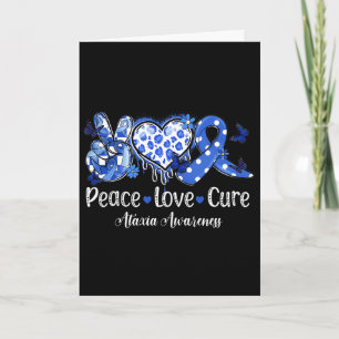Carte Groovy Paix Amour Cure Ruban Bleu Sensibilisation