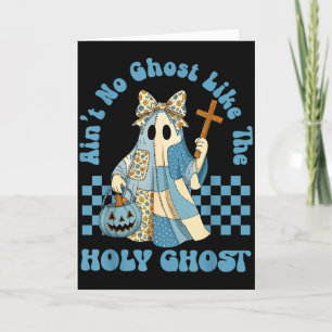Carte Groovy Y a pas de fantôme comme le Saint-Esprit ch