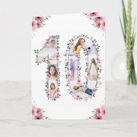 Gros 10e anniversaire fille photo Collage Fleur ro