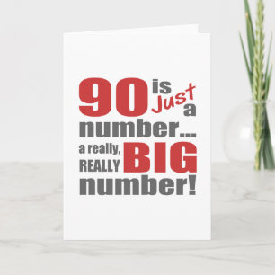 Carte Gros 90ème anniversaire