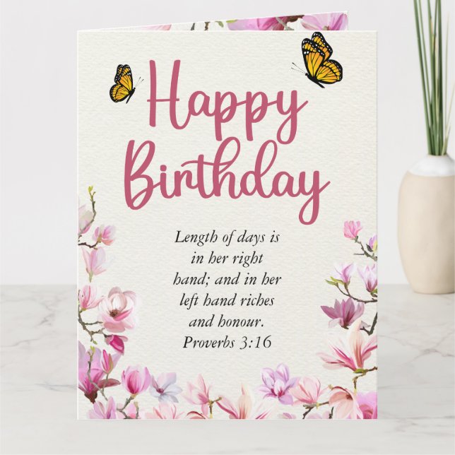 Carte Gros Anniversaire Maman Rose Floral Texte (Devant)