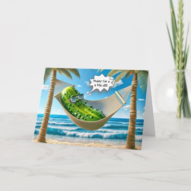 Carte Gros Dill Picket dans un hamac (Devant)