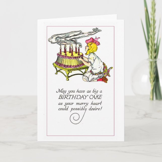 Carte Gros gâteau d'anniversaire (Devant)