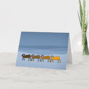 Carte Gros mouton de corne Petroglyph