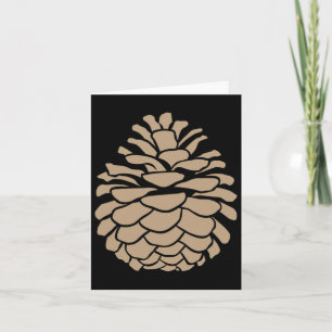 Carte Gros Pin du Cône Pinecone Forêt Camping Nature
