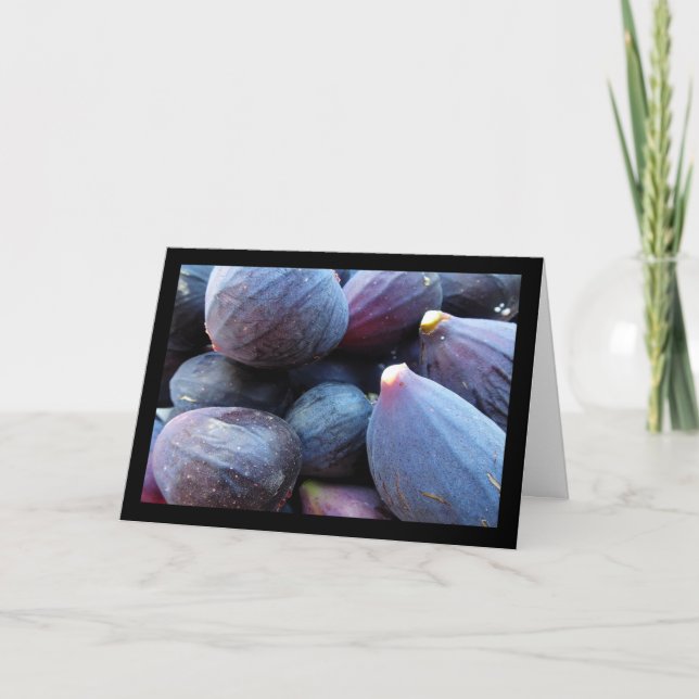 Carte Gros plan sur le fruit de figue violette (Devant)