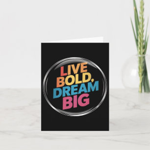 Carte Gros Sticker Live Bold Dream