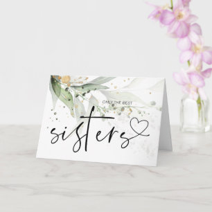 Carte Grossesse bébé Révéler cadeau à ma soeur Eucalyptu