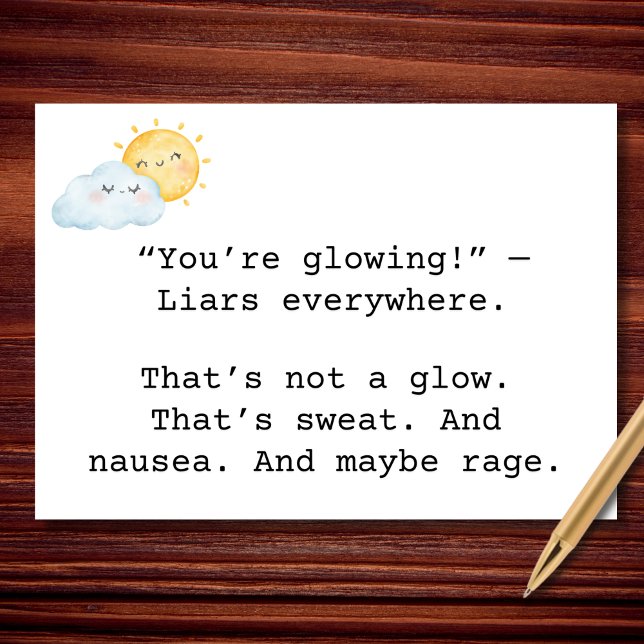 Carte Grossesse « Éblouissante » de Rage (Créateur téléchargé)