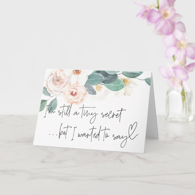 Carte Grossesse Nouvelle révélation pour bébé pour la fa (Orchidée)