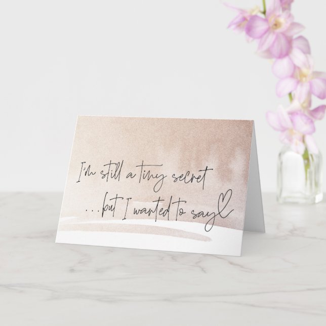 Carte Grossesse Nouvelle révélation pour bébé pour la fa (Orchidée)