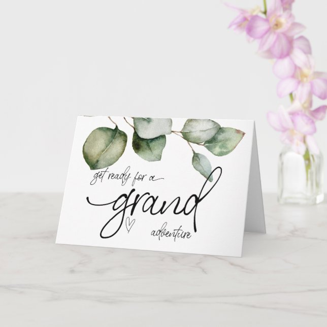 Carte Grossesse Nouvelle révélation pour bébé pour la fa (Orchidée)