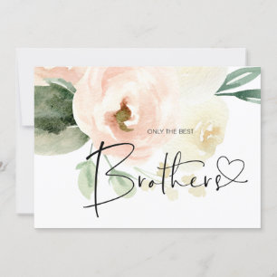 Carte Grossesse Révéler frère nouveau bébé rose floral r