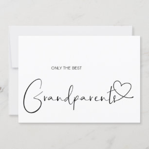Carte Grossesse Révéler Grand Grand-Parents Bébé Simple