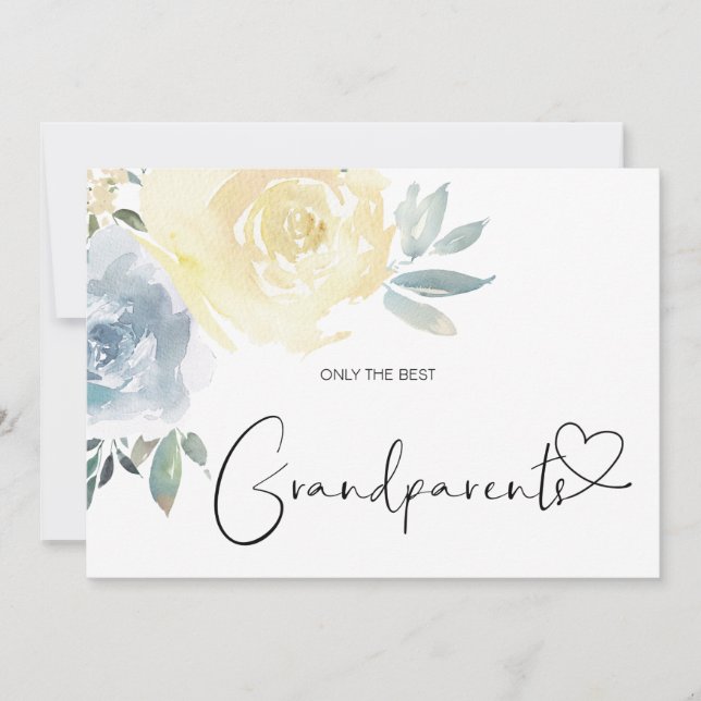 Carte Grossesse Révéler Grand Grand-Parents Nouveau bébé (Devant)