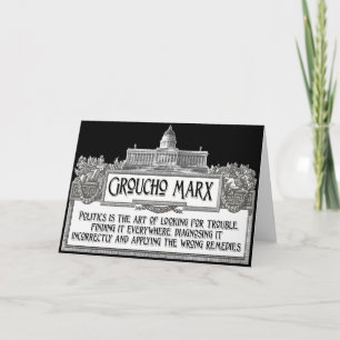 Carte Groucho Marx sur la politique