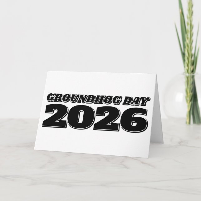 Carte Groundhog Day 2026 (Devant)
