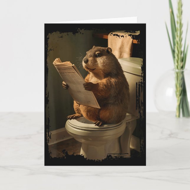 Carte Groundhog Toilet  (Devant)