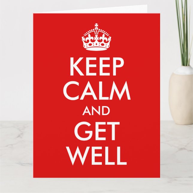Carte Group Keep Calm and Get Well (Devant)