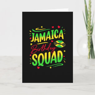 Carte Groupe d'anniversaire en Jamaïque Voyage de filles