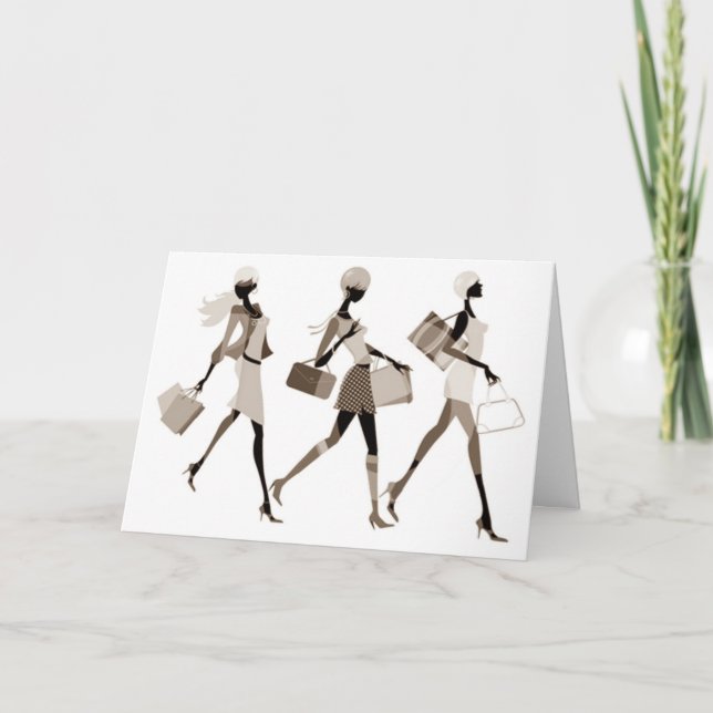 Carte GROUPE DE FILLES POUR LE 40ème DE MME (Devant)