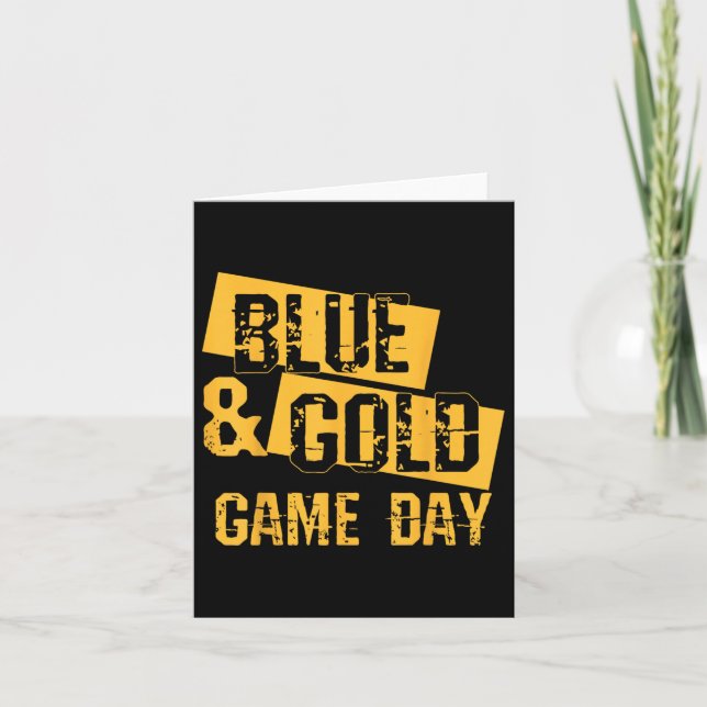 Carte Groupe De Jeu Bleu Et Or Pour High Schole (Devant)