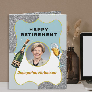 Carte Groupe de retraite quittant l'employé retraité