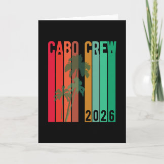 Carte Groupe de vacances à Cabo Design 2026 Équipage de 