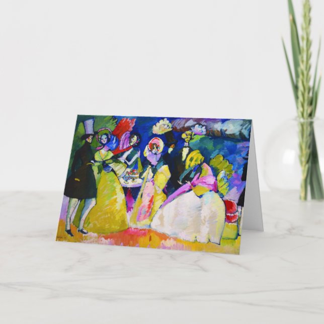 Carte Groupe en Crinolines par Wassily Kandinsky (Devant)