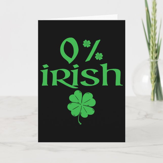 Carte Groupe familial Trèfle de la Saint-Patrick 0% Irla (Devant)