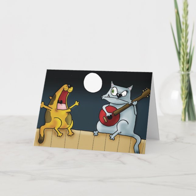 Carte Groupe musical de cat (Devant)