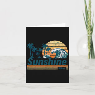 Carte Groupe Sunshine Vibes Correspondance Vacances en F
