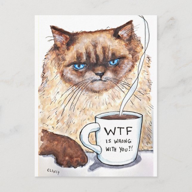 Carte Grumpy Cat (Devant)