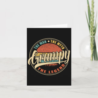 Carte Grumpy L'Homme Le Mythe La Légende Vintage Retro F