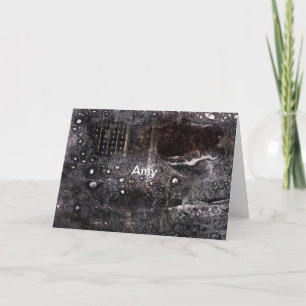 Carte Grunge noir et blanc, bien vite