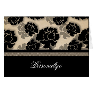 Carte Grungy Floral Decadence personnalisable